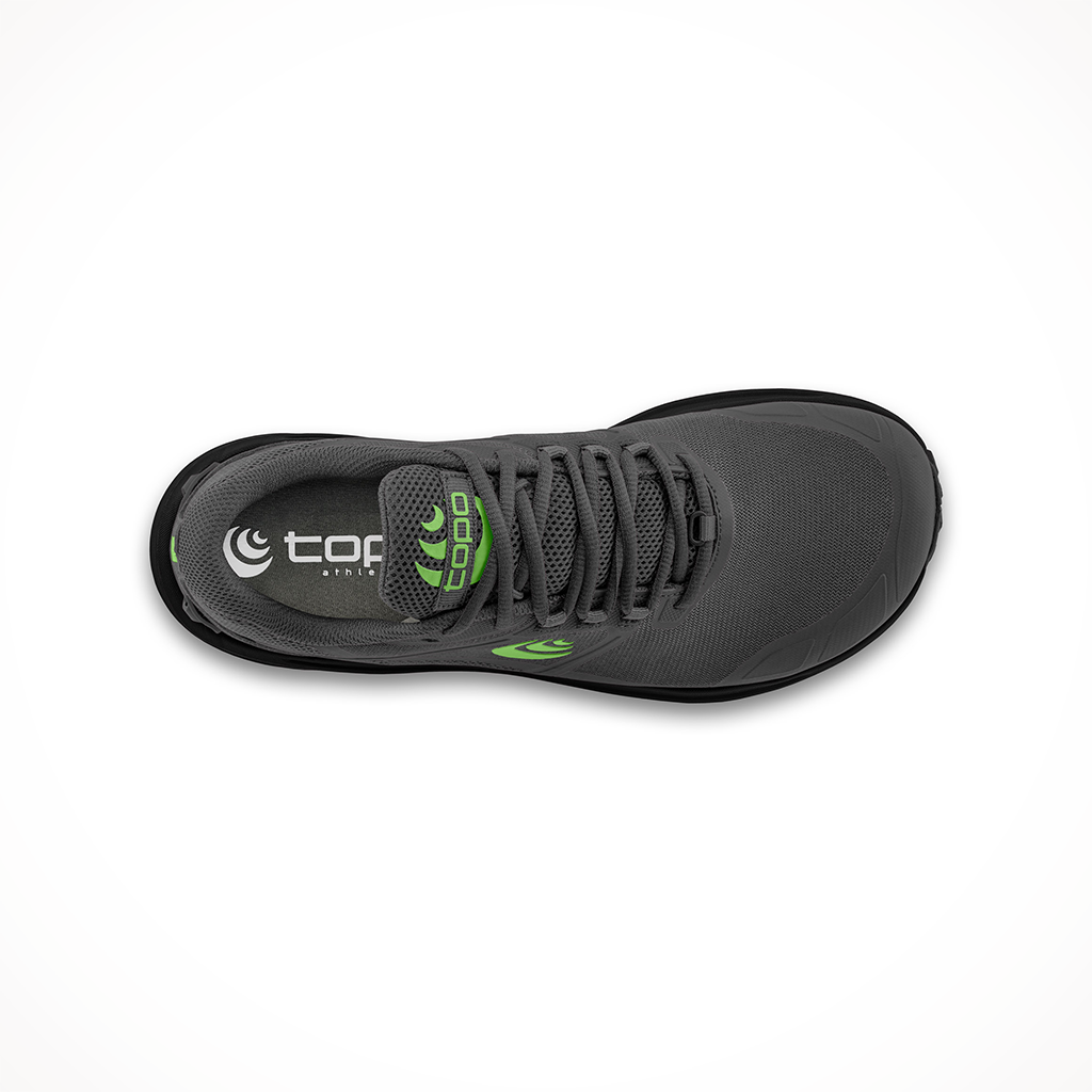 Product image: Topo Terraventure 4 Dark Grey Green Mens 2024, shown from above.