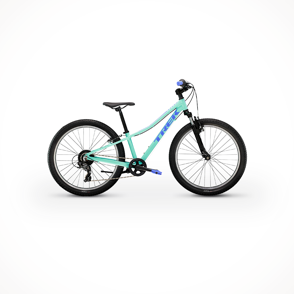 Product image: Trek Precaliber 24 8 Speed Suspension Aloha Green 2026, shown in primary marketing view.