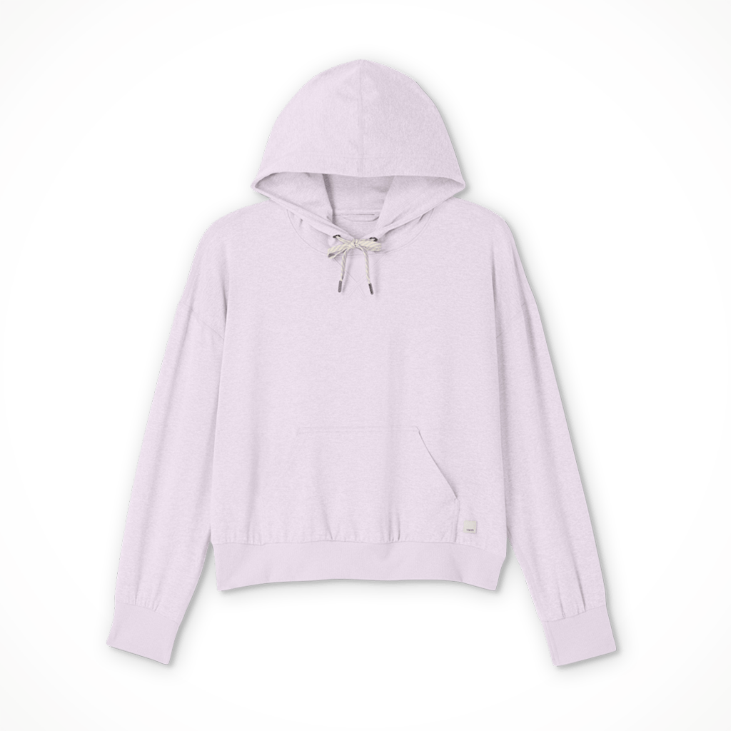 Product image: Vuori Halo Modern Pullover Hoodie Lilac Breeze Womens 2026, shown in primary marketing view.
