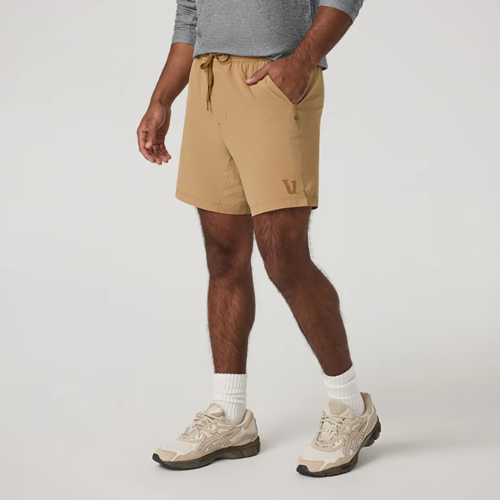 Product image: Vuori hardkore S Hort Lined 7 burlap mens 2026 alt1.