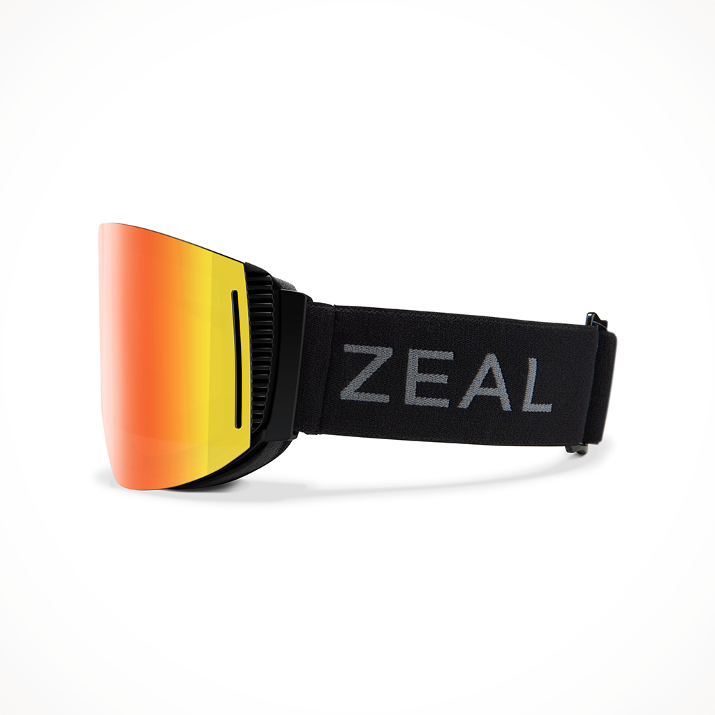 Product image: Zeal Lookout Dark Night Phoenix Mirror Goggle 2025, shown from the left side profile.