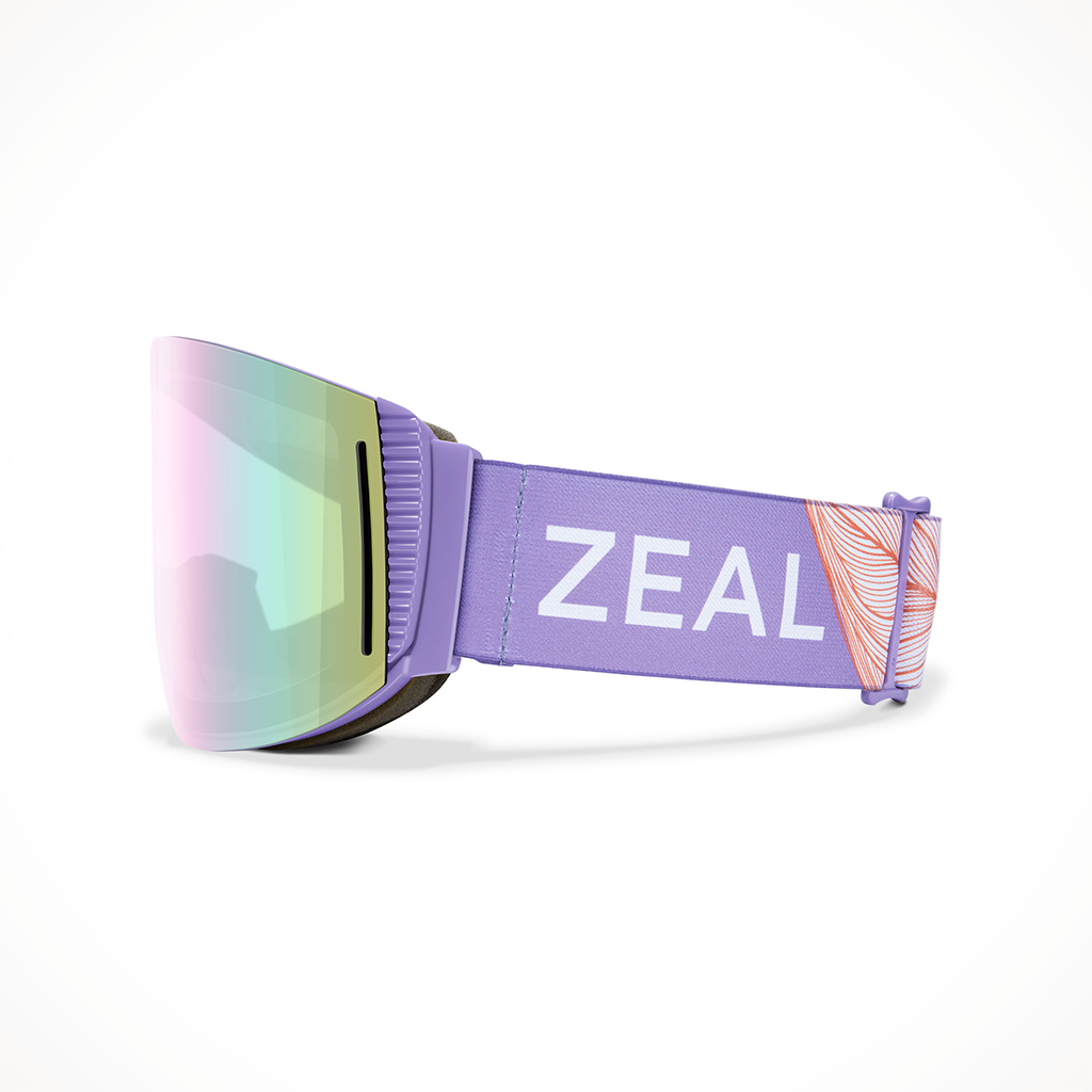 Product image: Zeal Lookout Flight Optimum Alchemy Mirror Sky Blue Mirror Goggle 2025, shown from the left side profile.
