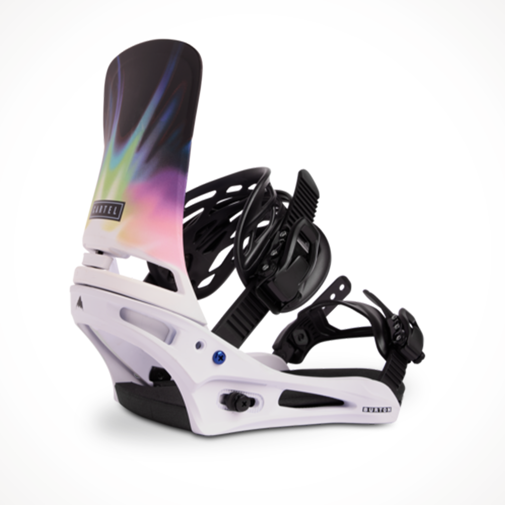 Burton Cartel Reflex 2023 Snowboard Binding White Cloud Burst Back