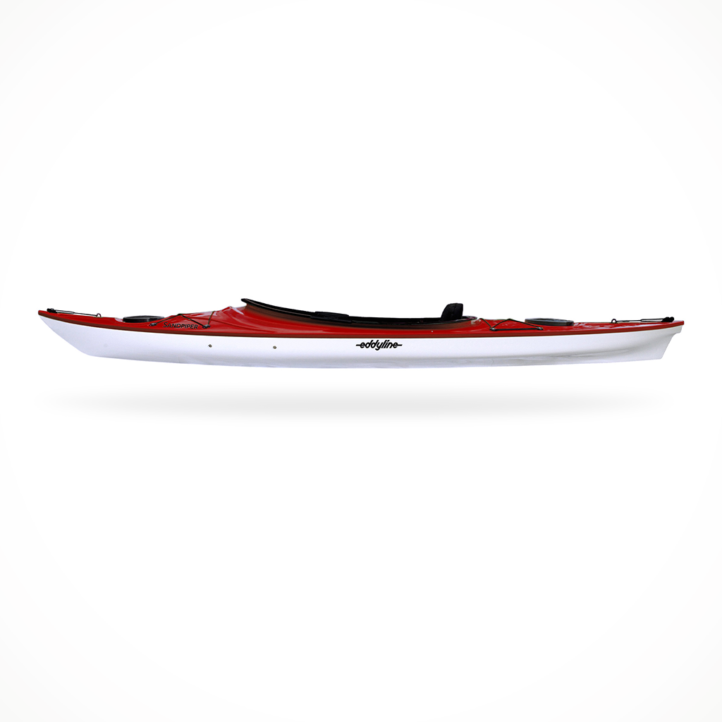 Product image: Eddyline Sandpiper Red Pearl, side profile view.