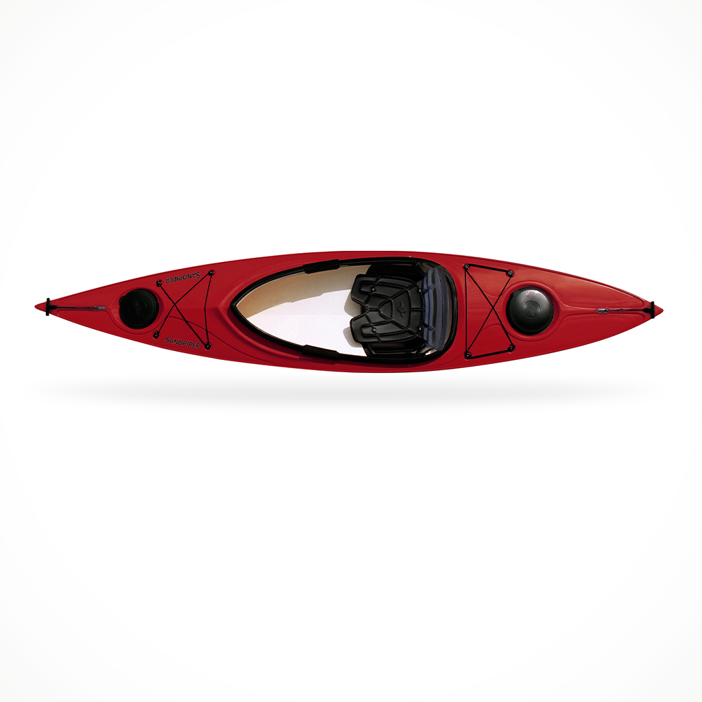 Product image: Eddyline Sandpiper Red Pearl, shown from above.
