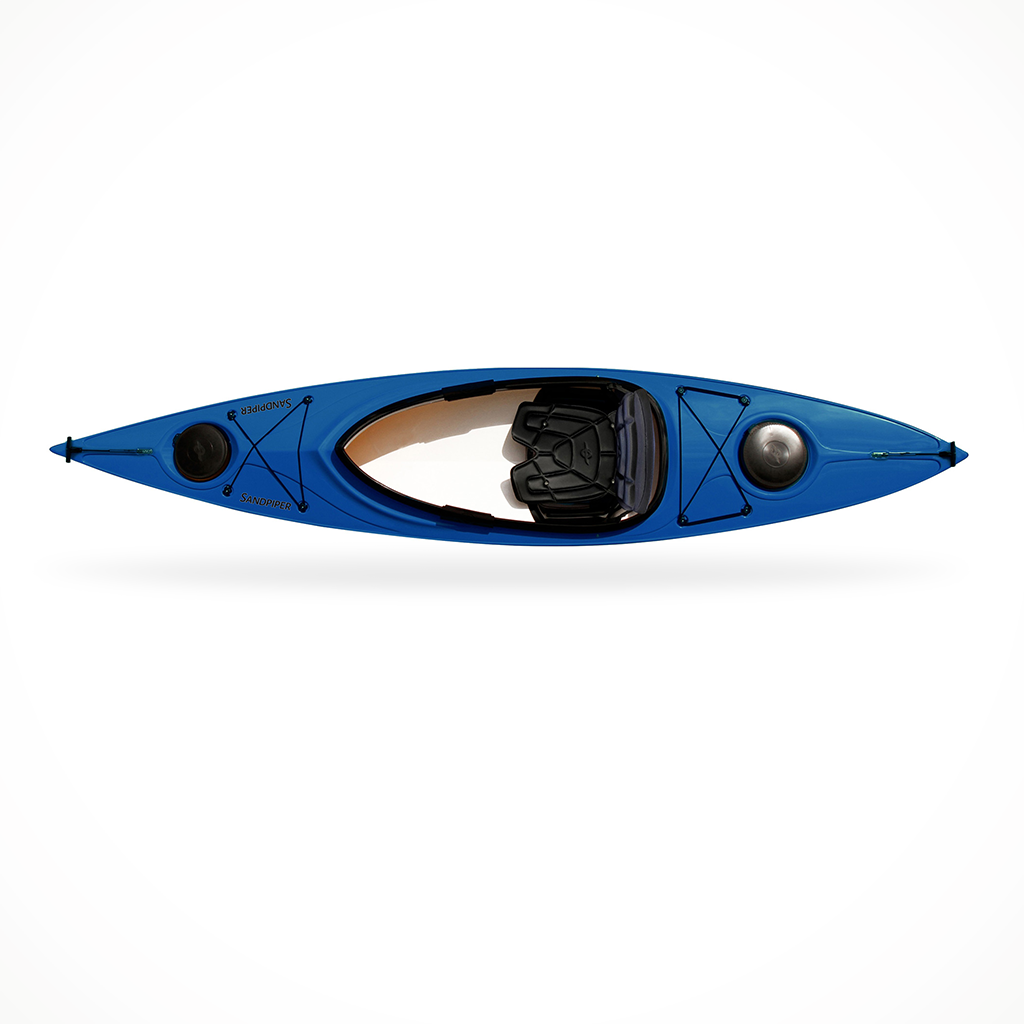 Product image: Eddyline Sandpiper Saphire Blue, shown from above.
