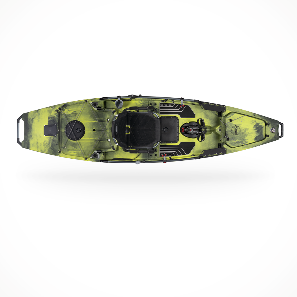 Hobie Mirage Pro Angler 12 with 360 Drive Green Camo Top