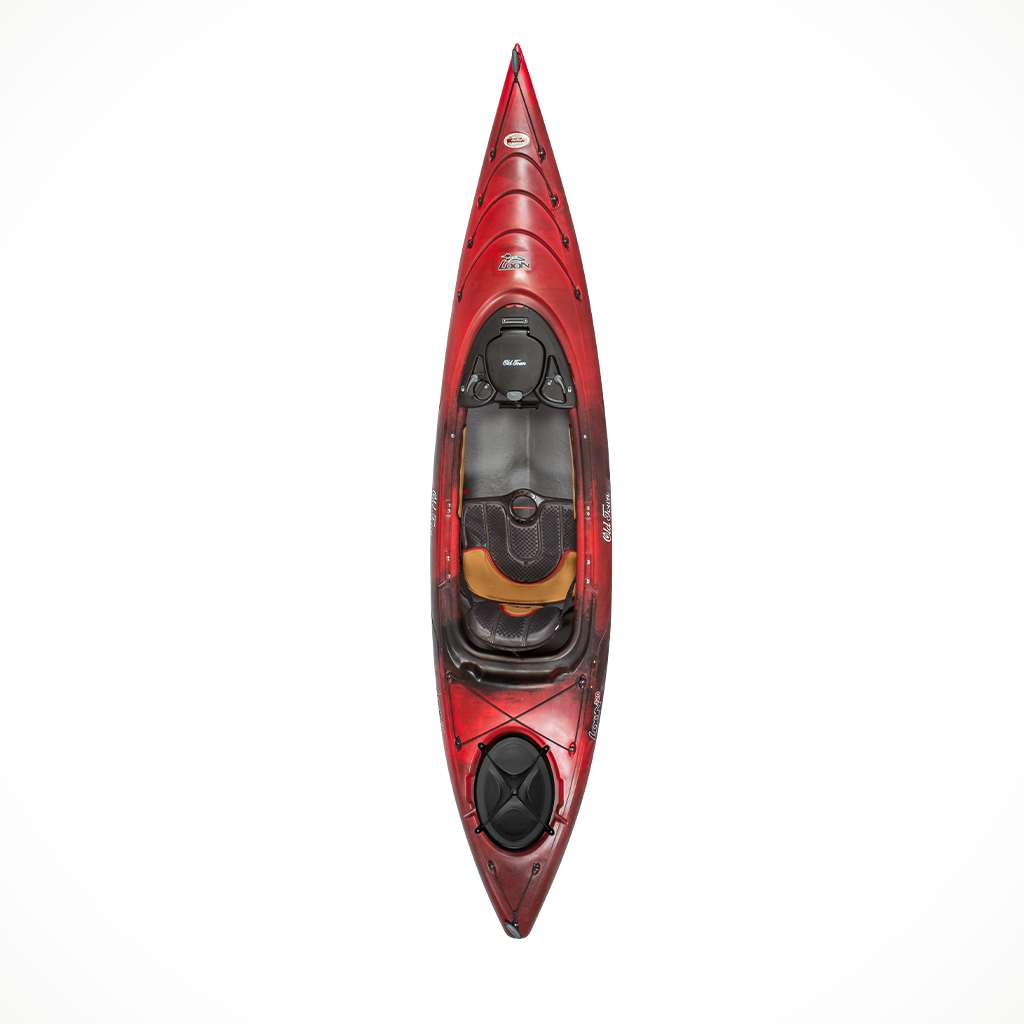 Paddling Kayaks Old Town Loon 120 Black Cherry TopAlt