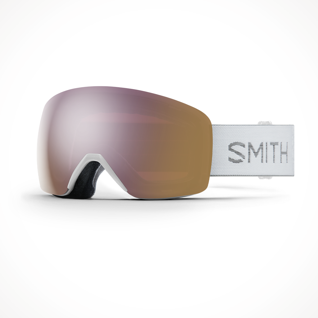 Smith Skyline 2023 Snow Goggle White_Vapor Chromapop Everyday Rose Gold Mirror