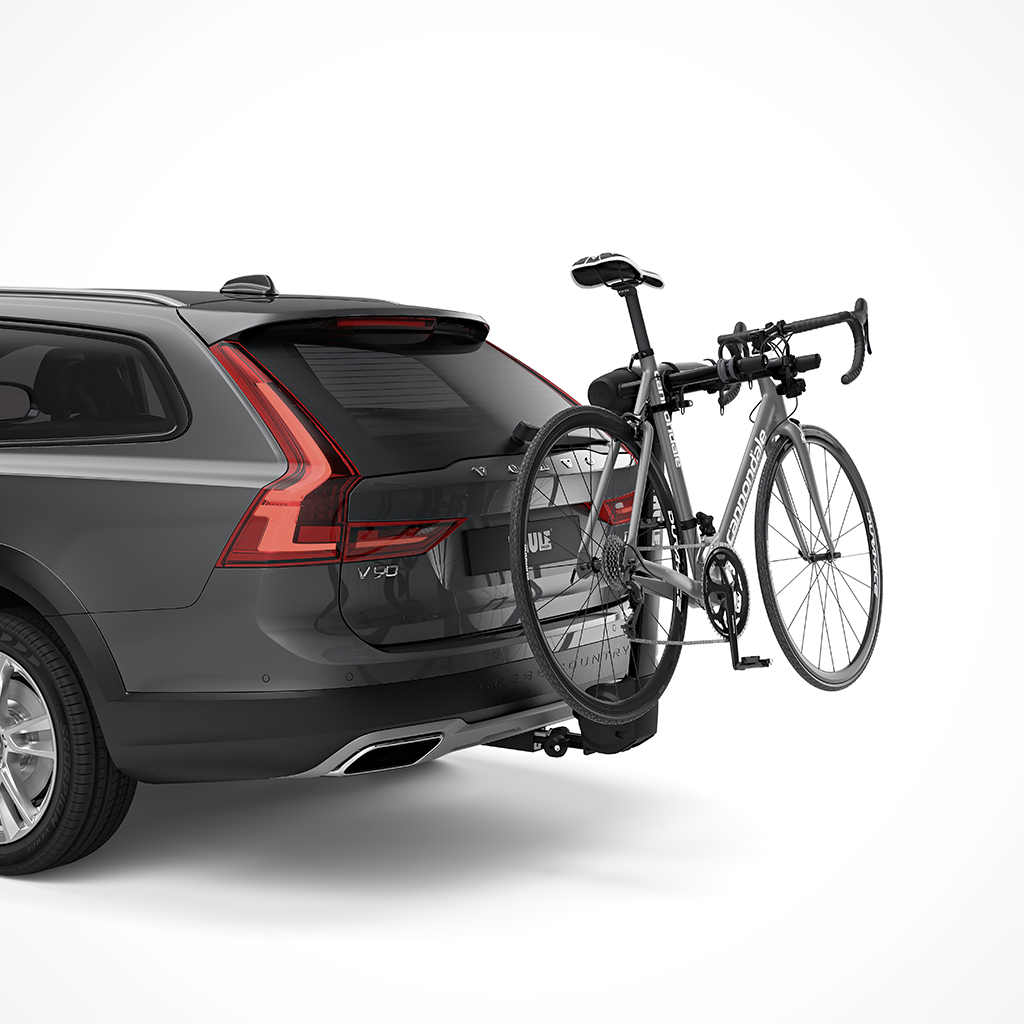 Product image: Thule Apex XT 2 Bike Hitch Bike Rack Black On Car.