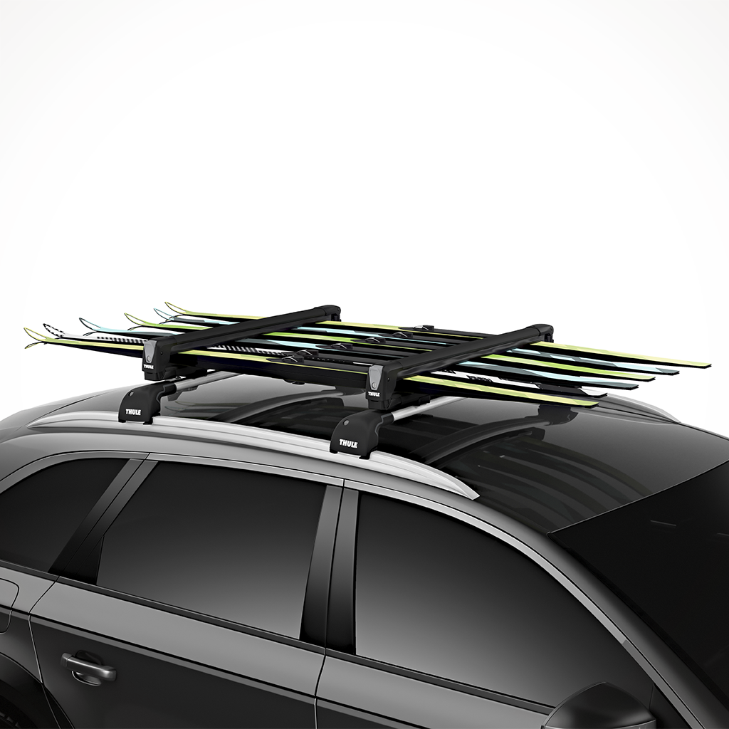 Product image: Thule Snow Pack L Black Ski Snowboard Rack On Car.