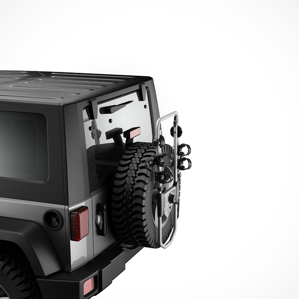 Thule bike deals rack spare tire