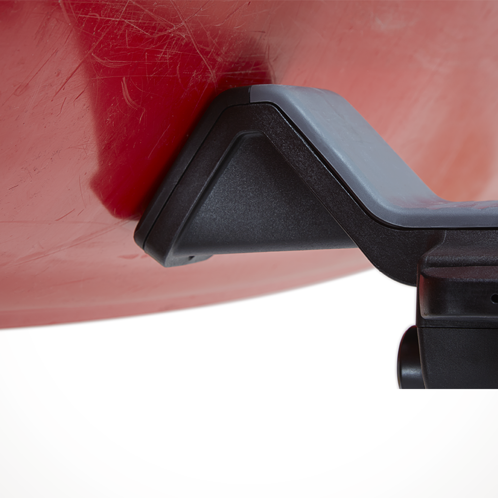 Product image: Yakima Jay Low J Cradle Rooftop Kayak Mount Close Up.