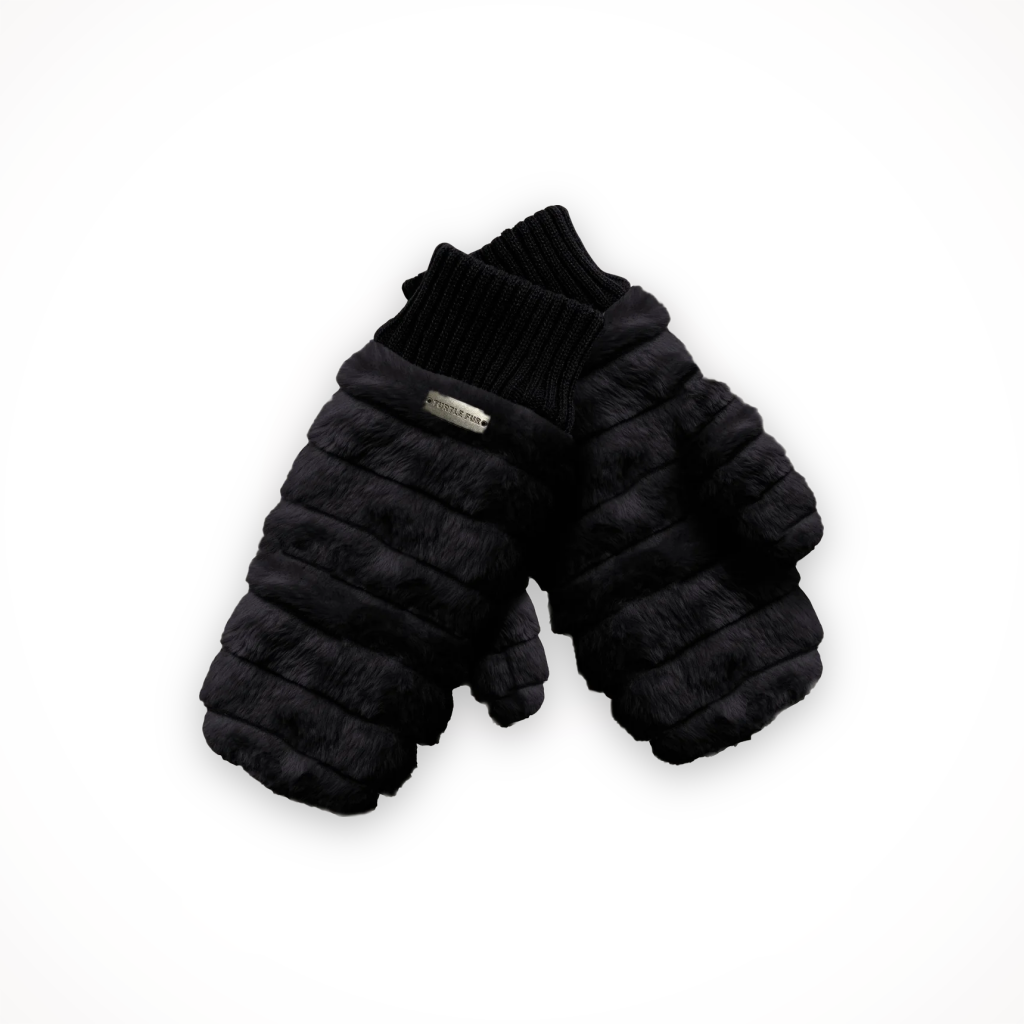 Faux Fur Mittens — Women's