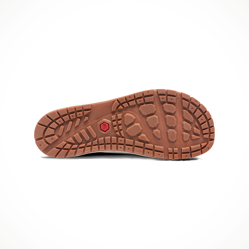 Product image: Astral Footwear Techyak Sierra Taupe, showing the outsole tread pattern.