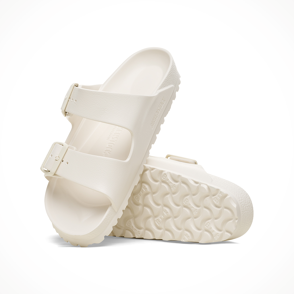 Product image: Birkenstock Arizona EVA Eggshell Mens 2026, shown as a pair.