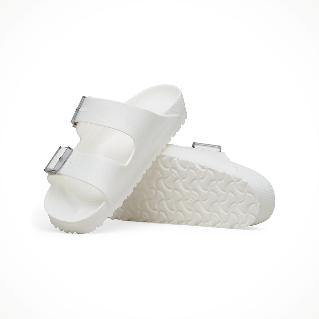 Product image: Birkenstock Arizona SB EVA White Womens 2026, shown as a pair.