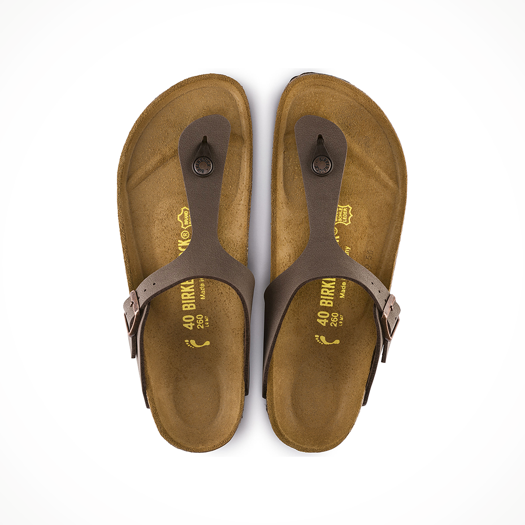 Product image: Birkenstock Gizeh BF Mocha Womens 2026, shown from above.