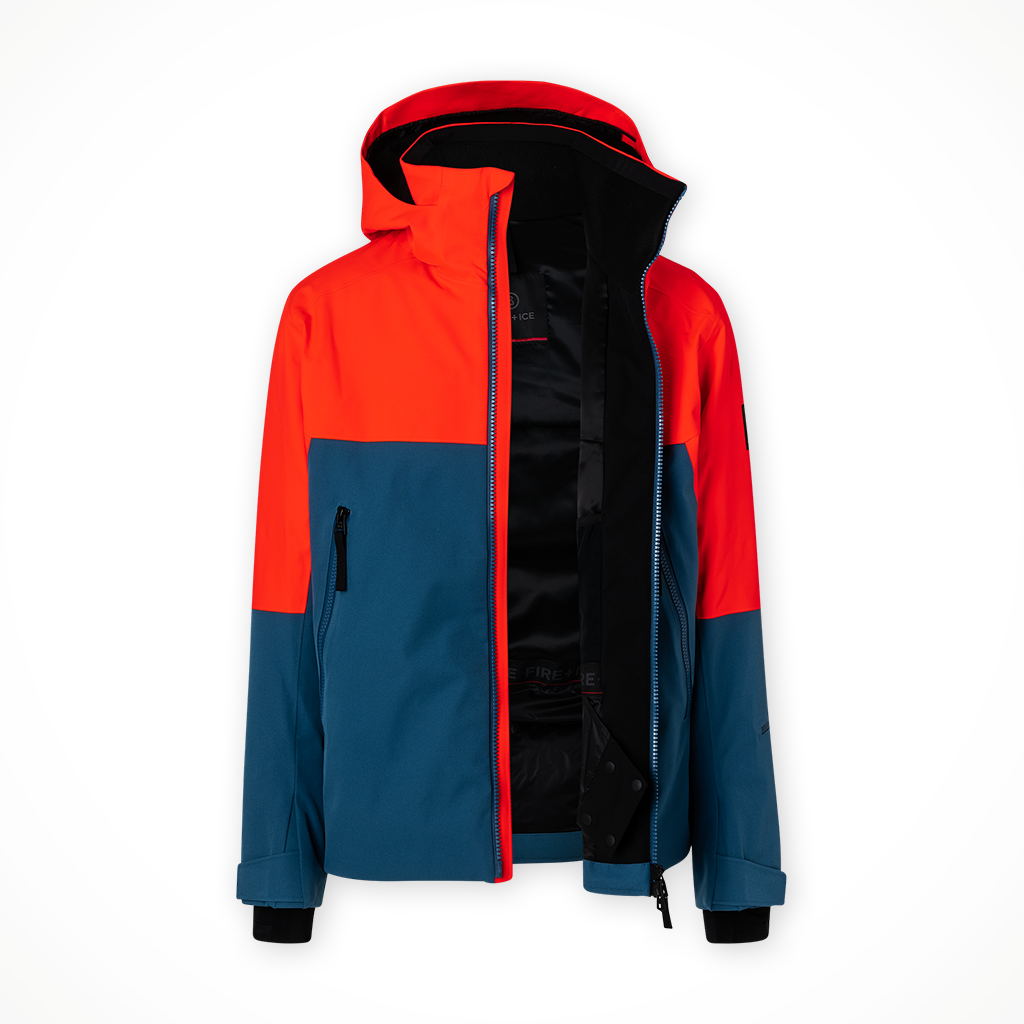 Product image: Bogner Halor T Vibrant Fire Mens 2025 open.
