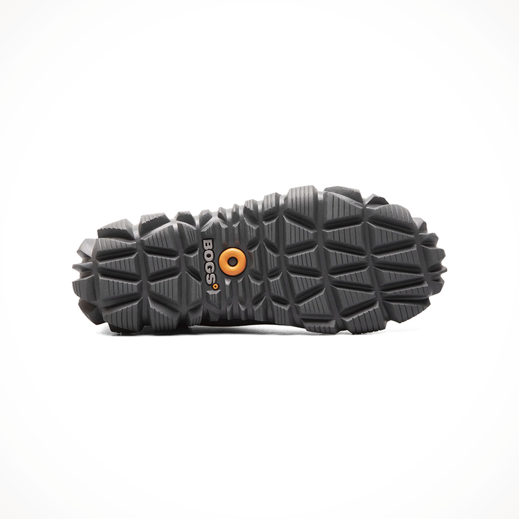Product image: Bogs Arcata Urban Leather Chelsea Black Mens 2025, showing the bottom view.