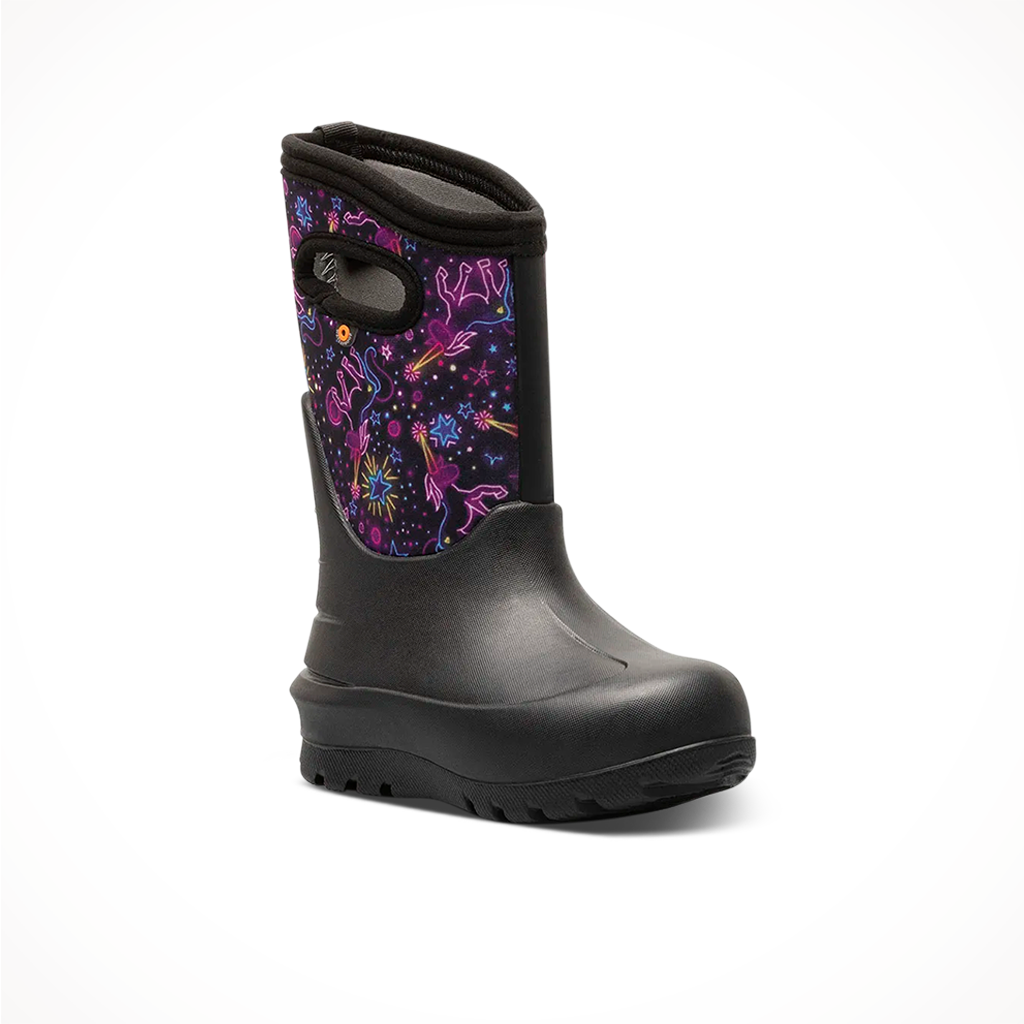 Bogs Neo Classic Neon Unicorn Kids Insulated Rainboots