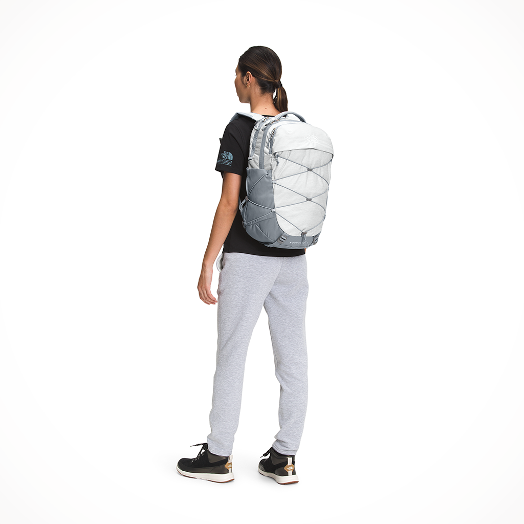 The North Face Borealis Backpack Women's, TNF White Metallic/Mid Grey