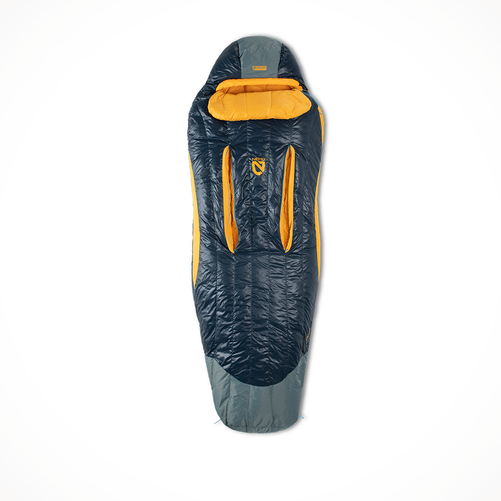 Camping Sleeping Bags Mens Nemo Disco 15 Torch Stormy Night Open