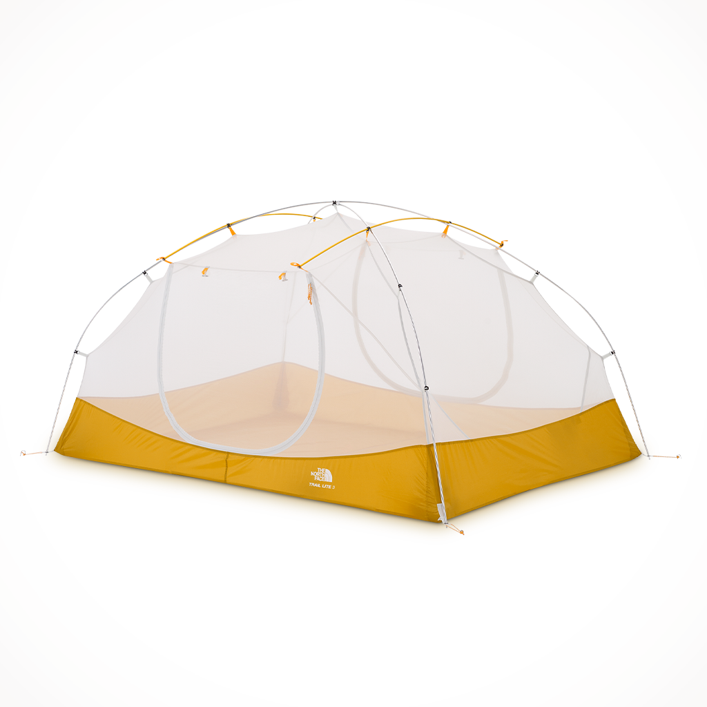 Camping Tents The North Face Trail Lite 3 Khaki Stone Arrowwood Yellow Hero