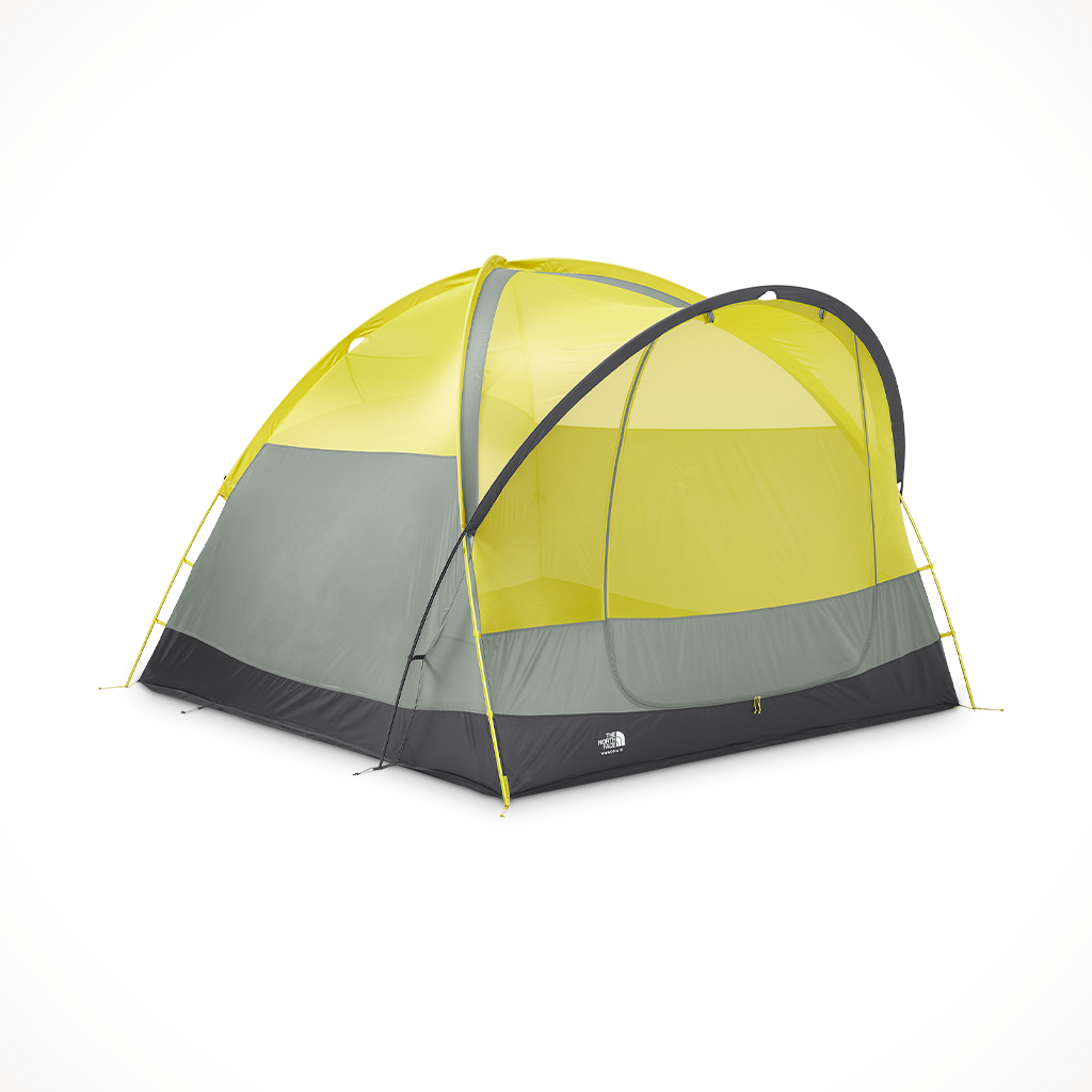 Camping Tents The North Face Wawona 6 Agave Green Asphalt Grey Hero