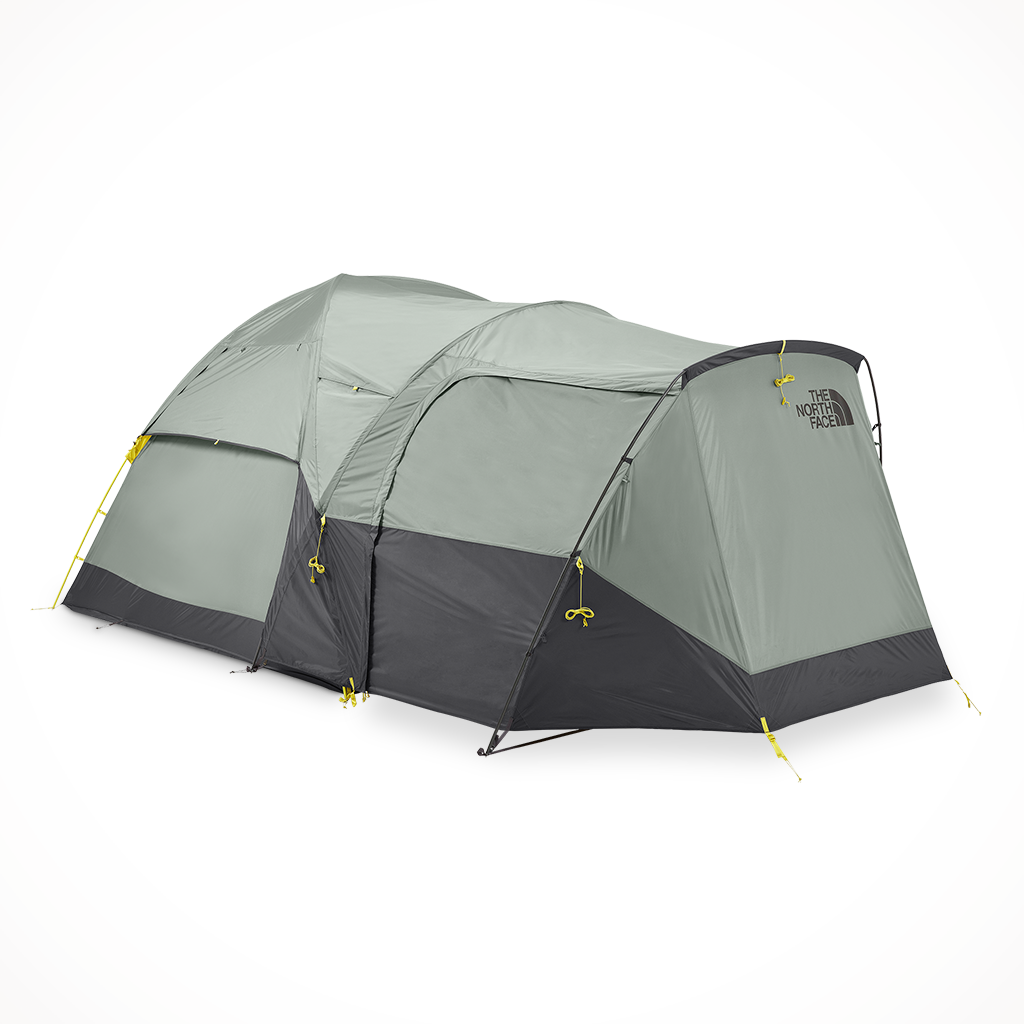 Camping Tents The North Face Wawona 6 Agave Green Asphalt Grey Fly