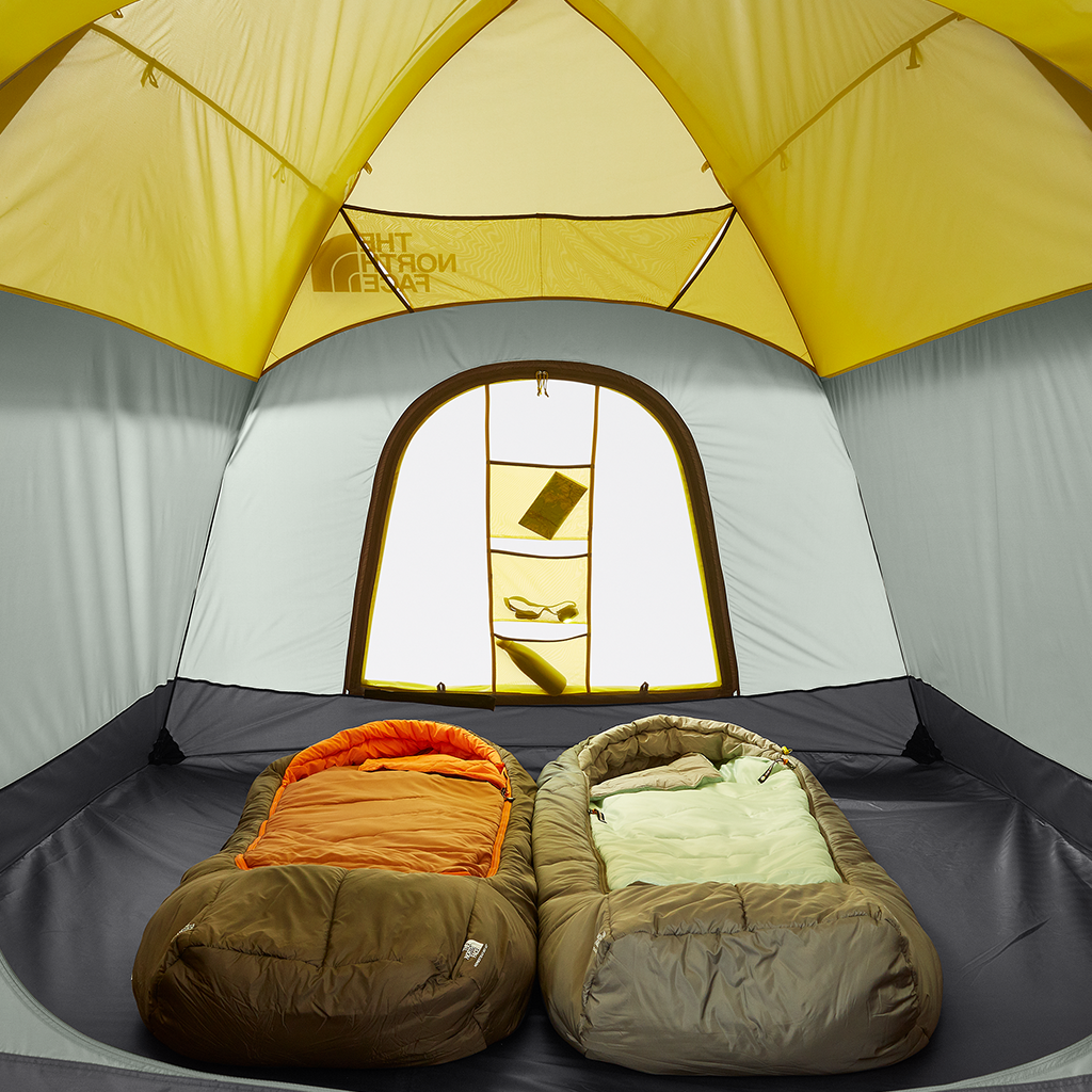 Camping Tents The North Face Wawona 6 Agave Green Asphalt Grey Int