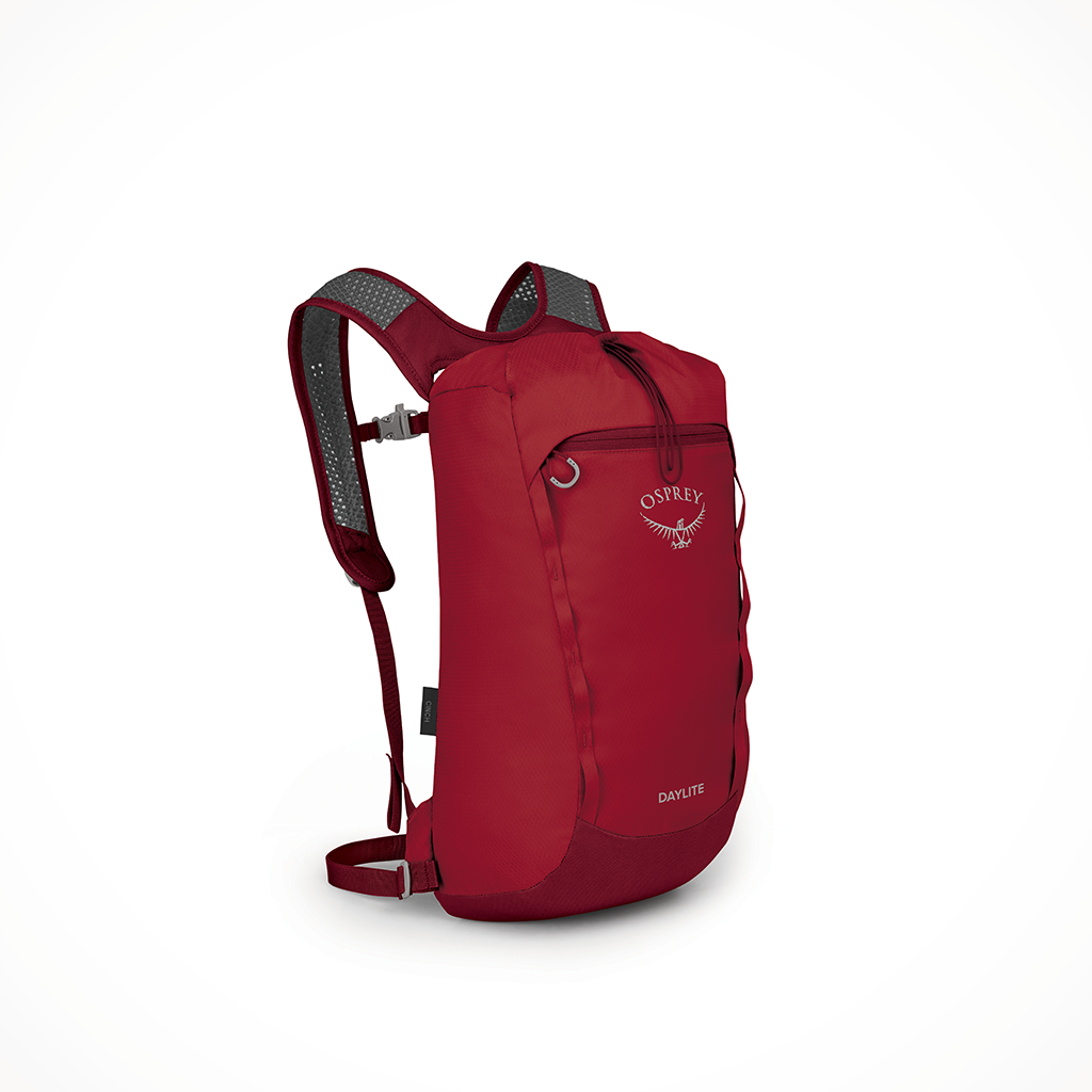Camping Backpacks Osprey Daylite Cinch Cosmic Red Iso