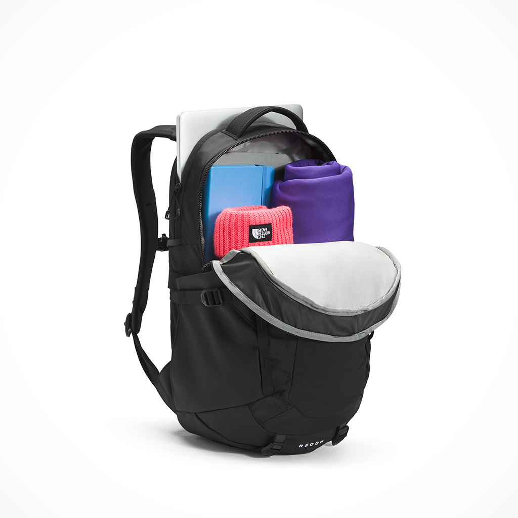 The North Face Women s Recon Backpack TNF White Metallic Mid Grey