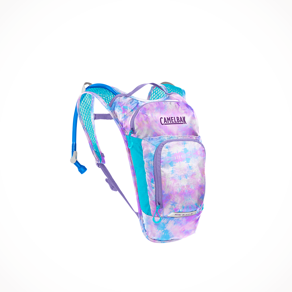 CamelBak Kids' Mini M.U.L.E 50 oz. Hydration Pack, Blue Tie Dye