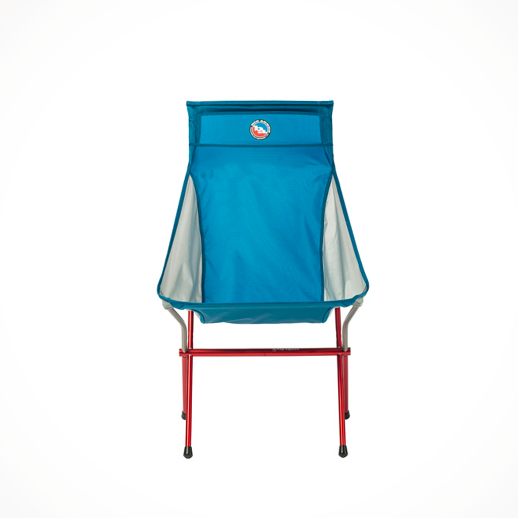 Camping Furniture Big Agnes Big Six Camp Chair Blue Grey Front