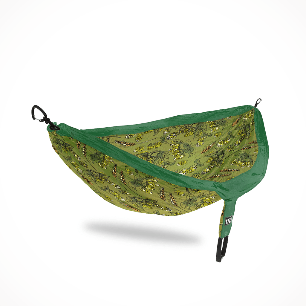 ENO, Eagles Nest Outfitters DoubleNest Print Lichtgewicht Camping Hangmat, 1 tot 2 Personen, Groen Aloha ENO, Eagles Nest Outfitters DoubleNest Print Lichtgewicht Camping Hangmat, 1 tot 2 Personen, Groen Aloha