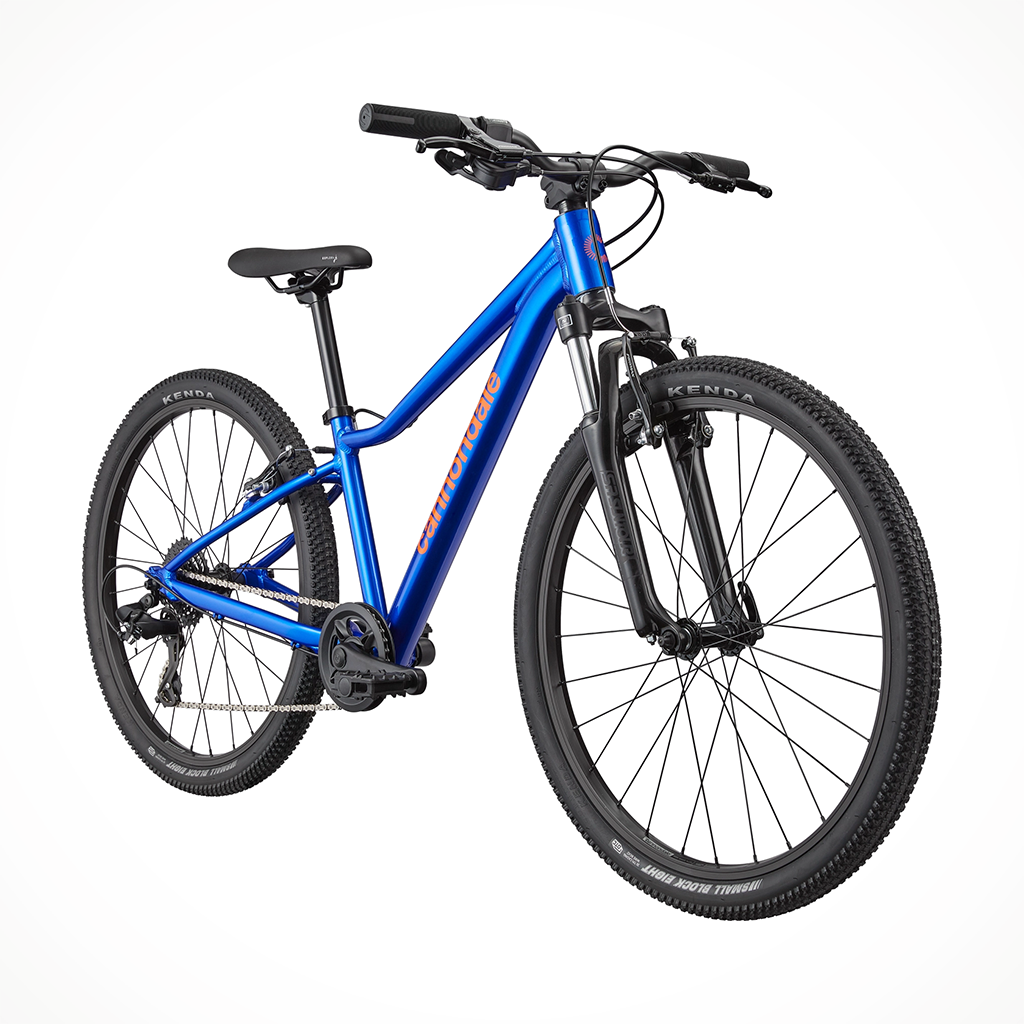 Product image: Cannondale Trail 24 Sonic Blue kids 2026, shown from a three-quarter angled view.