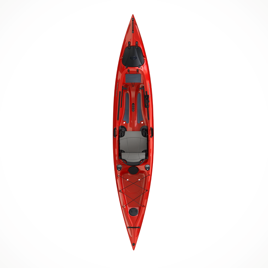 Eddyline Caribbean 14 FS Angler Saphire Red Silver TopAlt