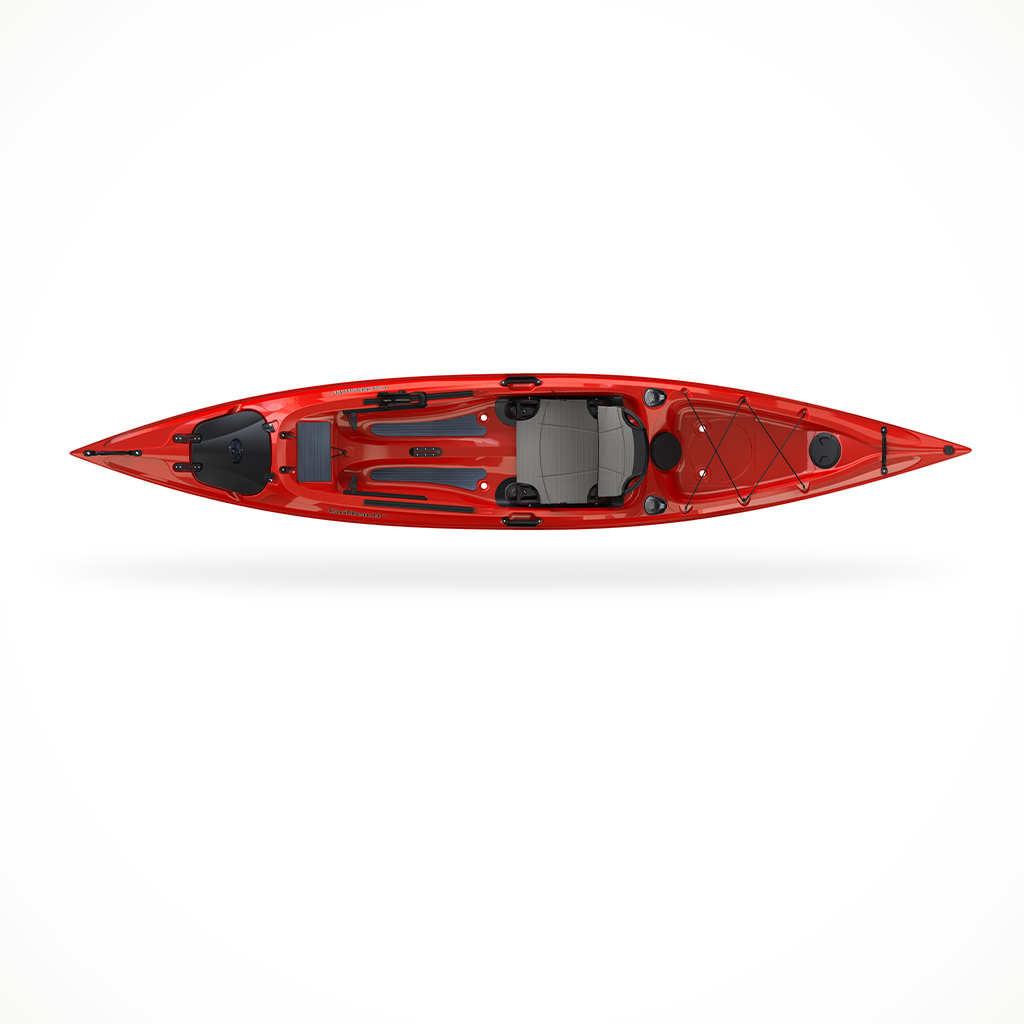 Eddyline Caribbean 14 FS Angler Saphire Red Silver Top