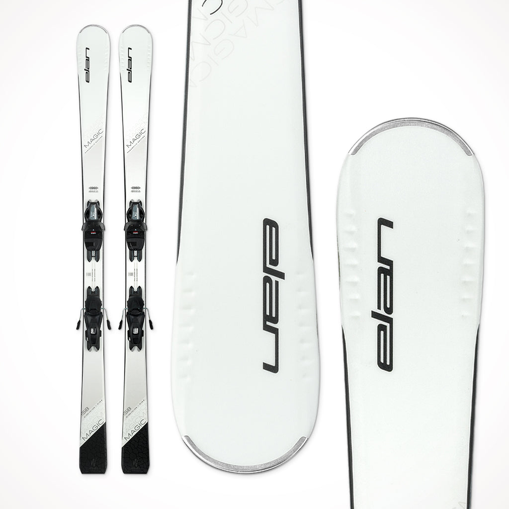 Elan White Magic LS Women's Skis + Bindings - 2024