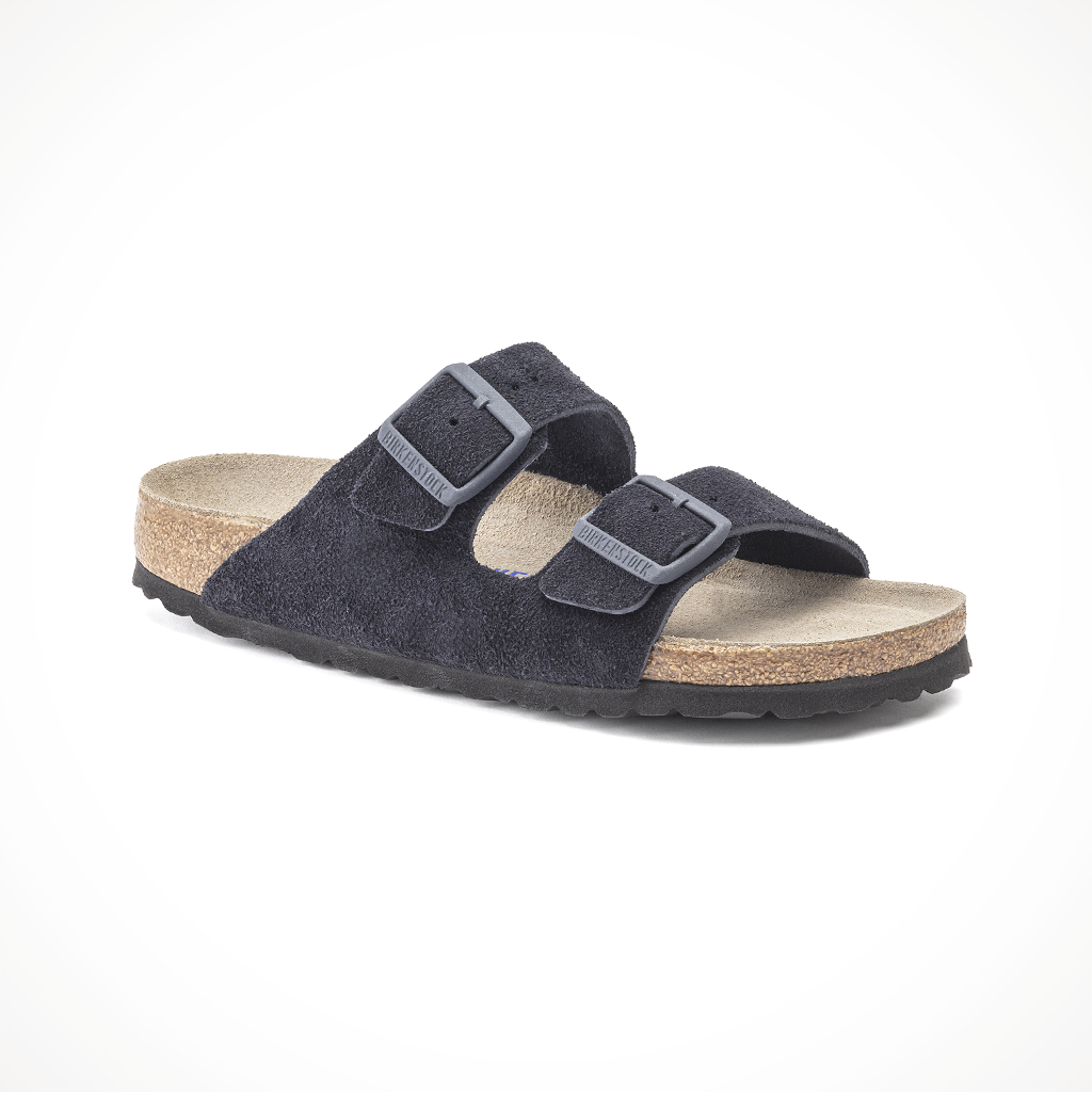 Men s Birkenstock Arizona Soft Footbed Sandal Suede Leather