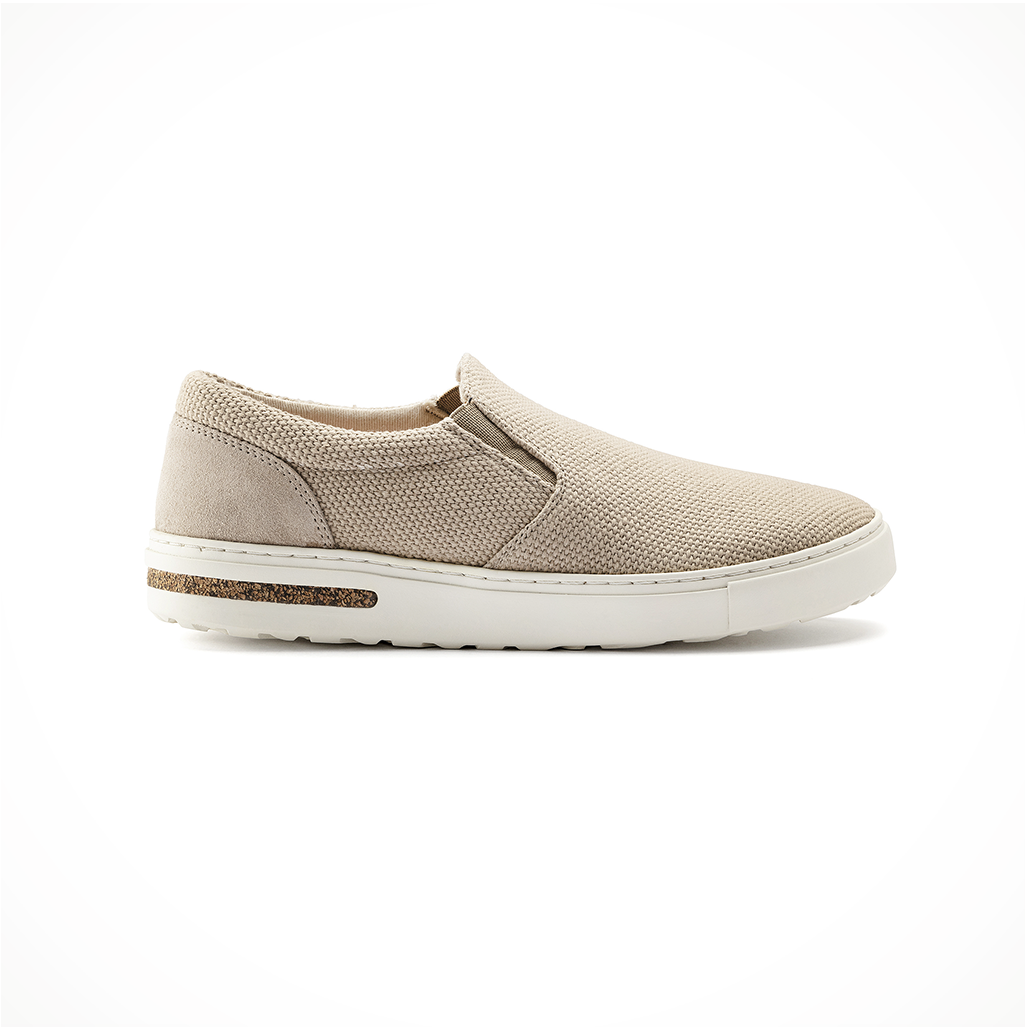 Footwear Birkenstock Mens Oswego Canvas Sandcastle Side