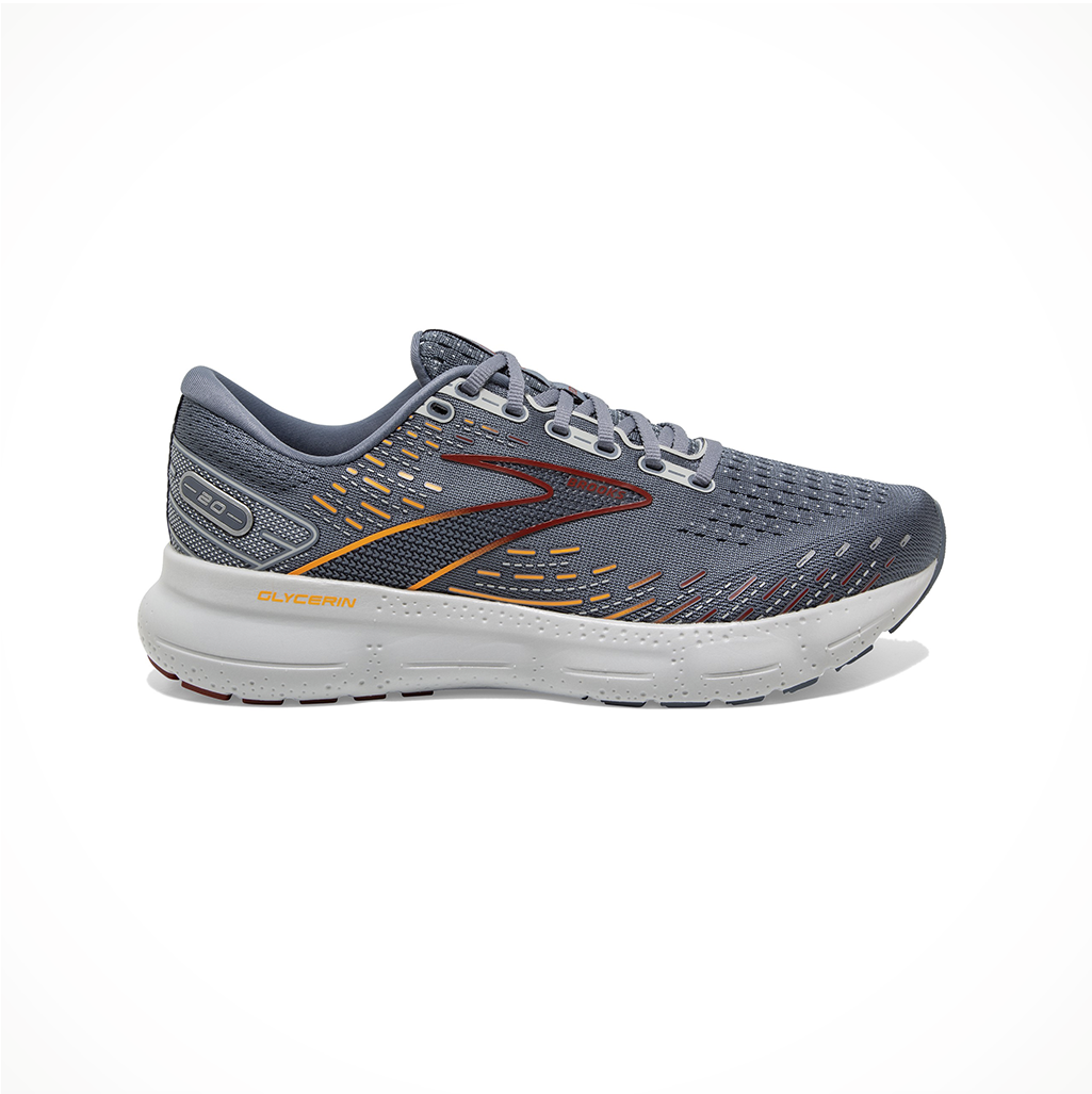 Brooks Glycerin 20 Wide Mens (Black/Classic Blue/Orange) at