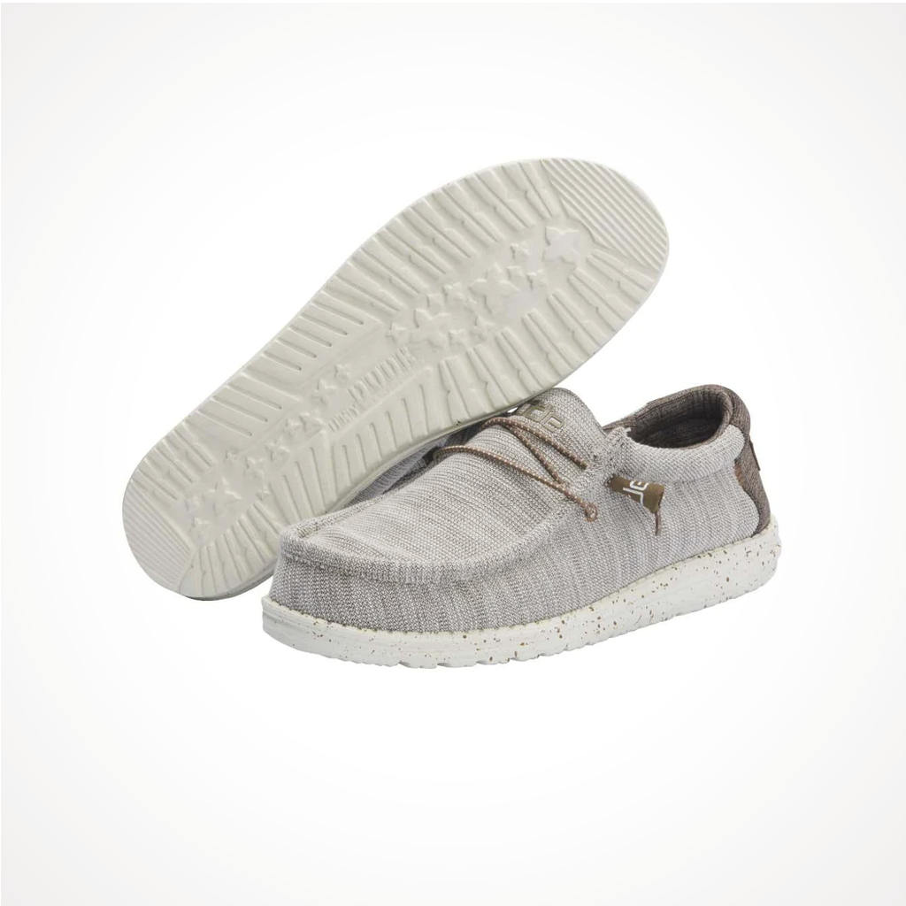 Footwear Hey Dude Mens Wally Stretch Limestone Iso 2