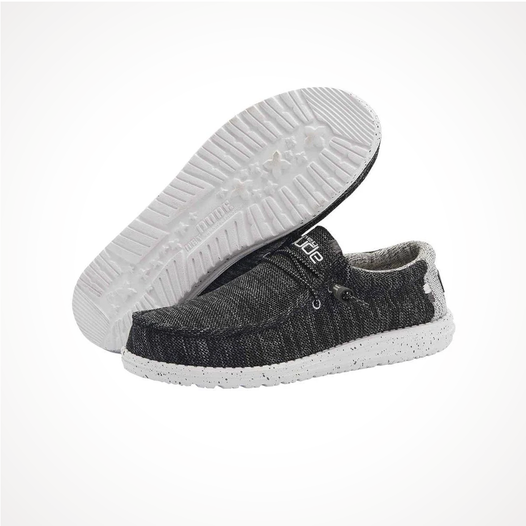 Footwear Hey Dude Mens Wally Stretch Meteorite Iso 2