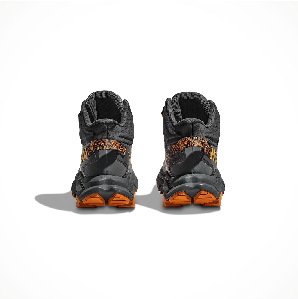 Footwear Hoka Mens Trail Code GTX Persimmon Orange Heel