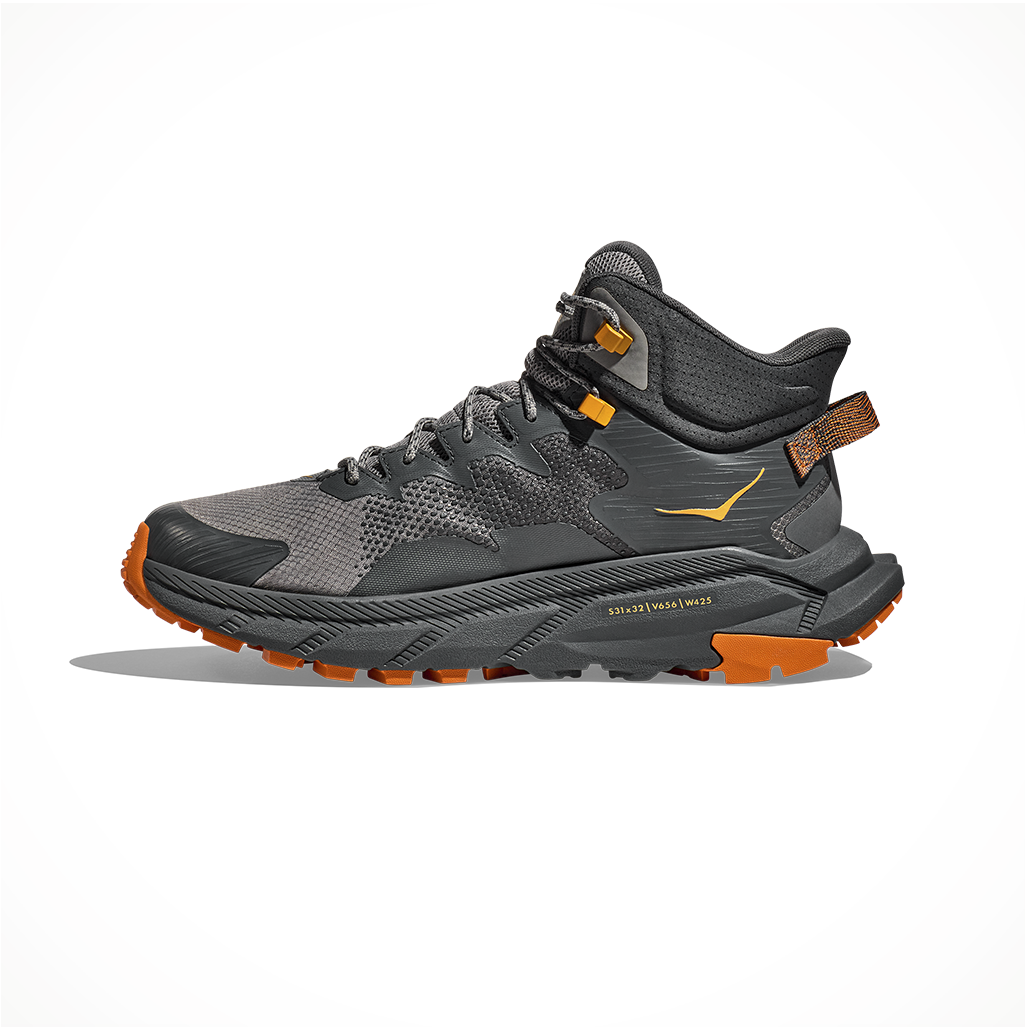Footwear Hoka Mens Trail Code GTX Persimmon Orange Side 2