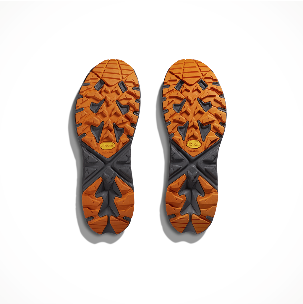 Footwear Hoka Mens Trail Code GTX Persimmon Orange Sole