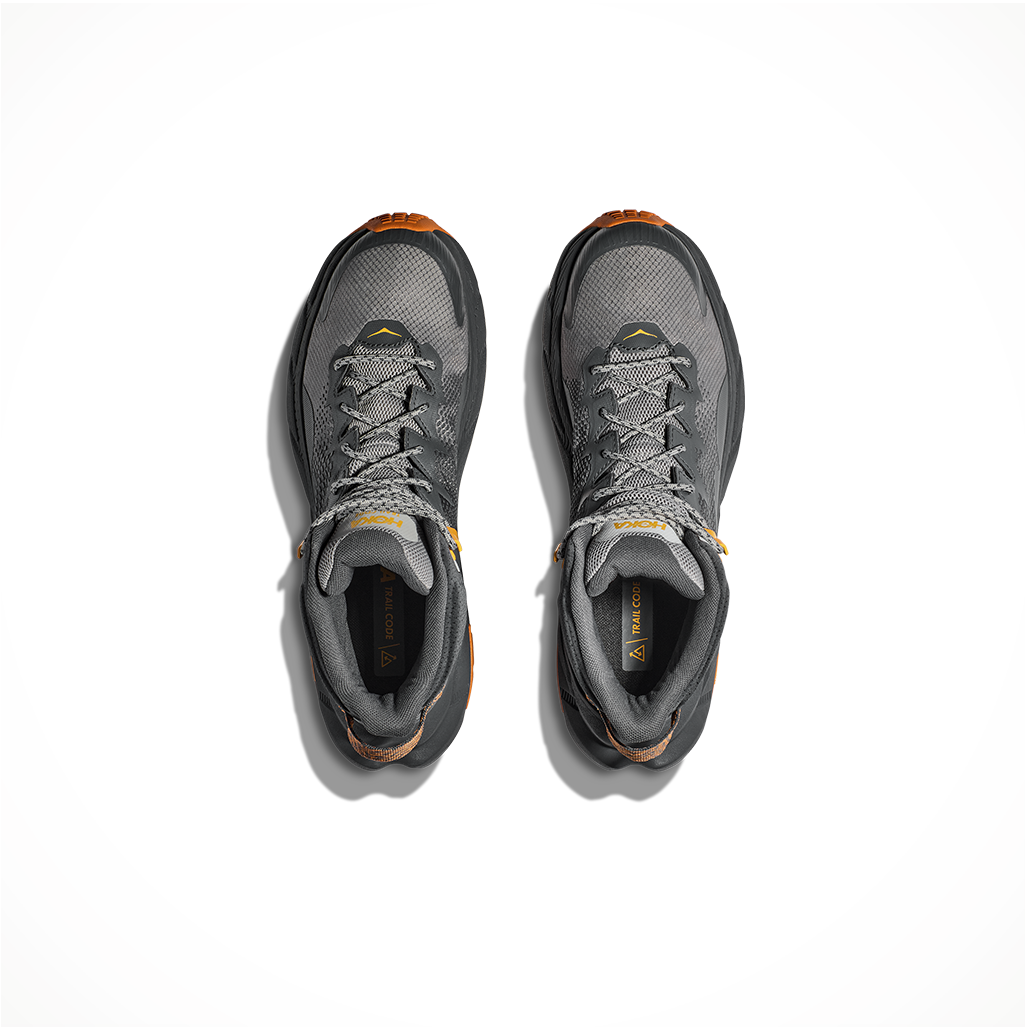 Footwear Hoka Mens Trail Code GTX Persimmon Orange Top