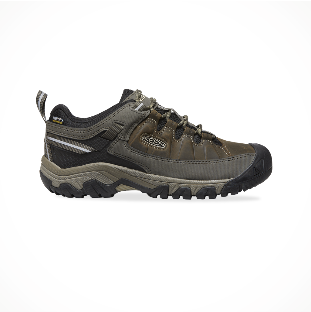 Footwear Keen Mens Targhee III Waterproof Bungee Cord Black Side
